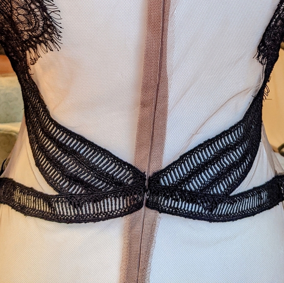 Lace body suit Black Nude L - Picture 12 of 16